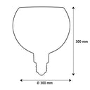 Floating Filo Globe sort 300 E27 LED designpære