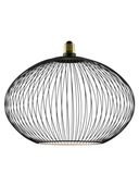 Floating Cage Oval sort 300 E27 LED designpære