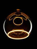 Floating Globe Smokey Grey Ø200 E27 LED designpære
