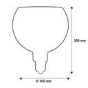 Floating Filo Globe sand 300 E27 LED designpære