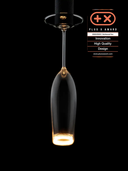 Floating Champagne Clear E27 LED designpære
