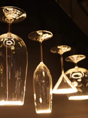 Floating Champagne Clear E27 LED designpære