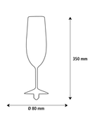 Floating Champagne Clear E27 LED designpære