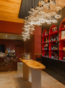 Floating Red Wine Clear E27 LED designpære