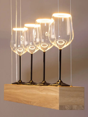 Floating Red Wine Black Clear E27 LED designpære