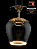 Floating Cognac Clear E27 LED designpære