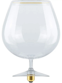 Floating Cognac Clear E27 LED designpære