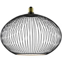 Floating Cage Oval sort 300 E27 LED designpære